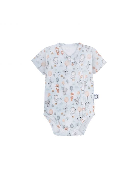 Bonjour Cherie Body niemowlęce rozpinane krótki rękaw bawełna organiczna Balony