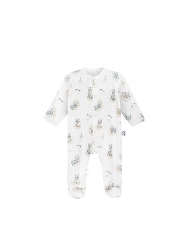 Bonjour Cherie Pajac niemowlęcy bawełna organiczna Misie