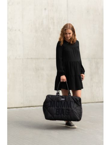 Childhome Torba Mommy Bag pikowana czarna Childhome Torba Mommy Bag pikowana czarna