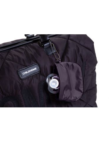 Childhome Torba Mommy Bag pikowana czarna Childhome Torba Mommy Bag pikowana czarna