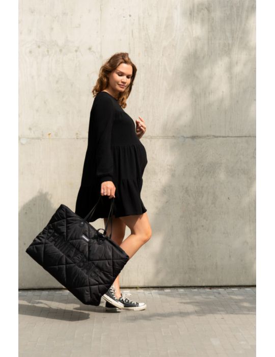 Childhome Torba Family Bag pikowana czarna