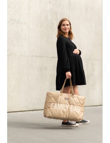 Childhome Torba Family Bag pikowana beżowa