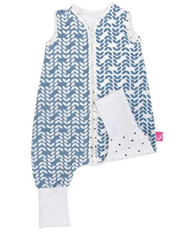 Motherhood Śpiworek muślinowy z nogawkami 1-1,5 Classic niebieski