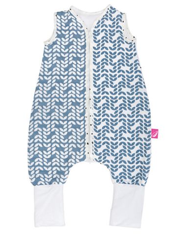 Motherhood Śpiworek muślinowy z nogawkami 1-1,5 Classic niebieski