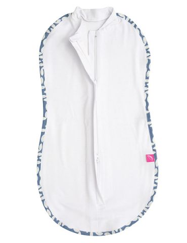 Motherhood Otulaczek Zip&Swaddle rozmiar 2 ( 5-8kg ) Classic niebieski