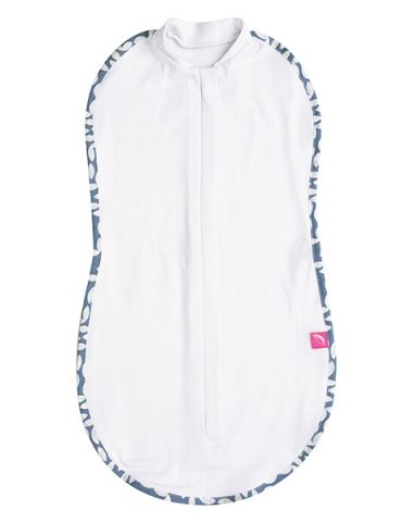 Motherhood Otulaczek Zip&Swaddle rozmiar 2 ( 5-8kg ) Classic niebieski