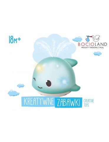 Bocioland Zabawka do kąpieli fontanna Wieloryb Bocioland Zabawka do kąpieli fontanna Wieloryb