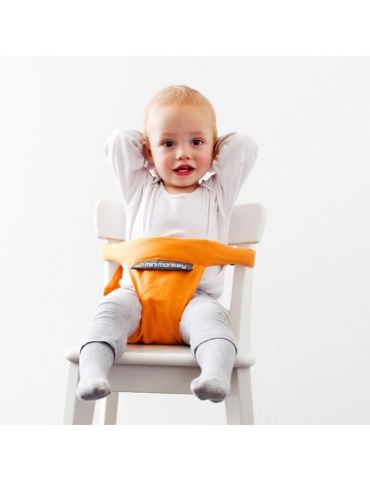 Minimonkey Szelki do krzesełka pomarańczowe