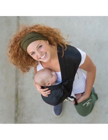 Minimonkey Nosidełko dla niemowląt Mini Sling czarne Minimonkey Nosidełko dla niemowląt Mini Sling czarne