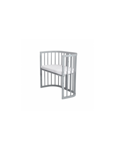 Waldin Łóżeczko drewniane 7w1 z materacem Szare