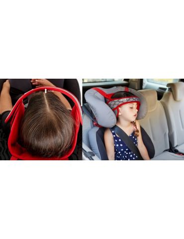 NapUp Opaska podtrzymująca główkę w foteliku samochodowym Czerwona