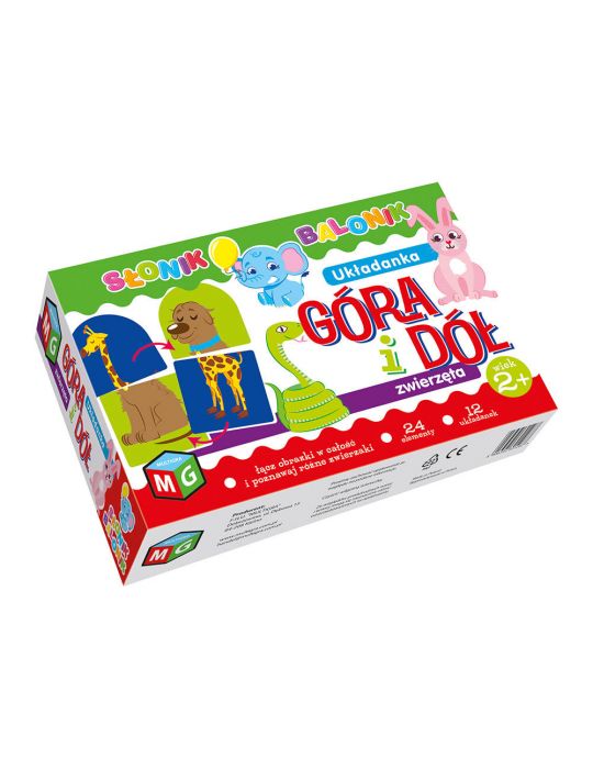 Multigra Układanka edukacyjna Słonik Balonik Góra i dół - Zwierzęta