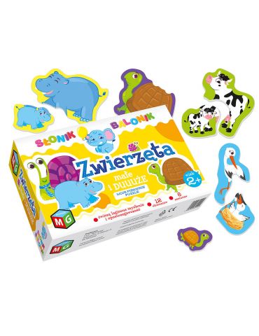 Multigra Moje pierwsze puzzle Słonik Balonik Zwierzęta małe i duże Multigra Moje pierwsze puzzle Słonik Balonik Zwierzęta małe i duże