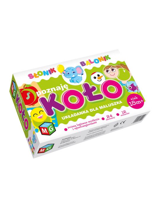 Multigra Układanka edukacyjna Słonik Balonik Poznaję koło