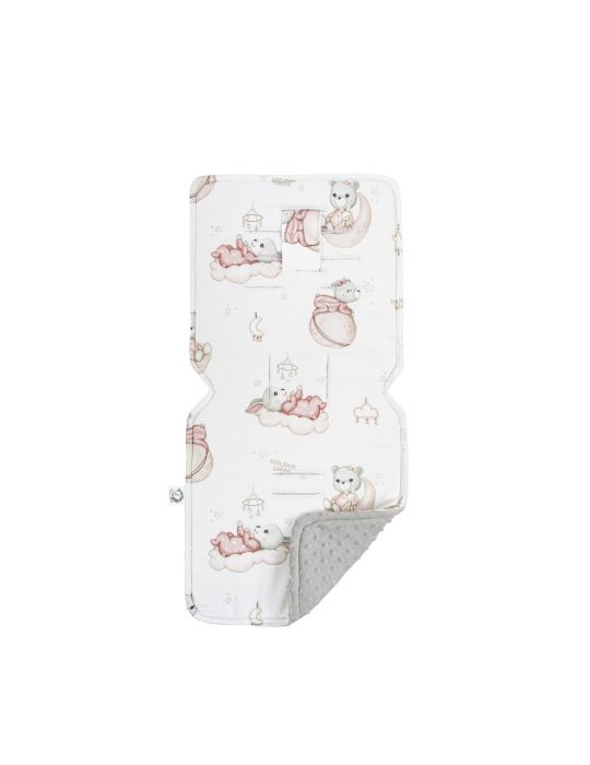 Bonjour Cherie Wkładka do wózka bambusowa mała Venus Minky Glacier Gray