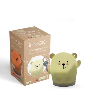 InnoGio Breloczek silikonowy świecący do kluczy Giokeyrings Bear