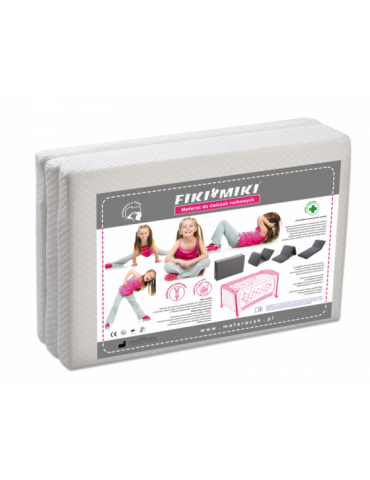 Fiki Miki Materac do ćwiczeń ruchowych 120x60 biały