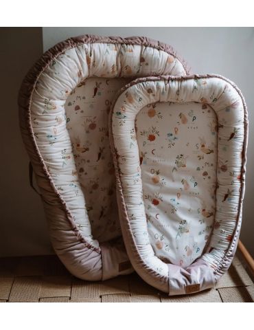 La Millou Kokon Velvet Collection Best nest M ( ABC Fruits - Smoke rose )
