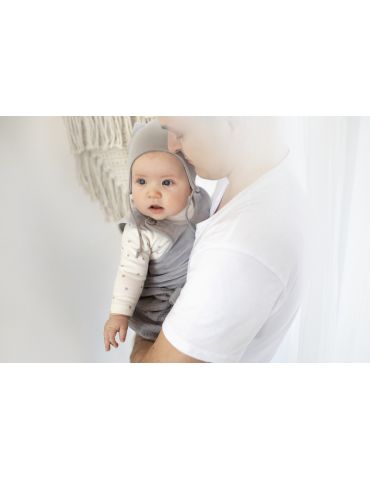 Pinokio Body niemowlęce bawełniane długi rękaw Hello ecru