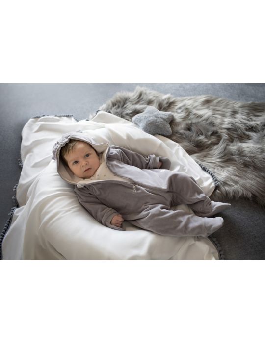 Pinokio Kombinezon przejściowy niemowlęcy Hello szary