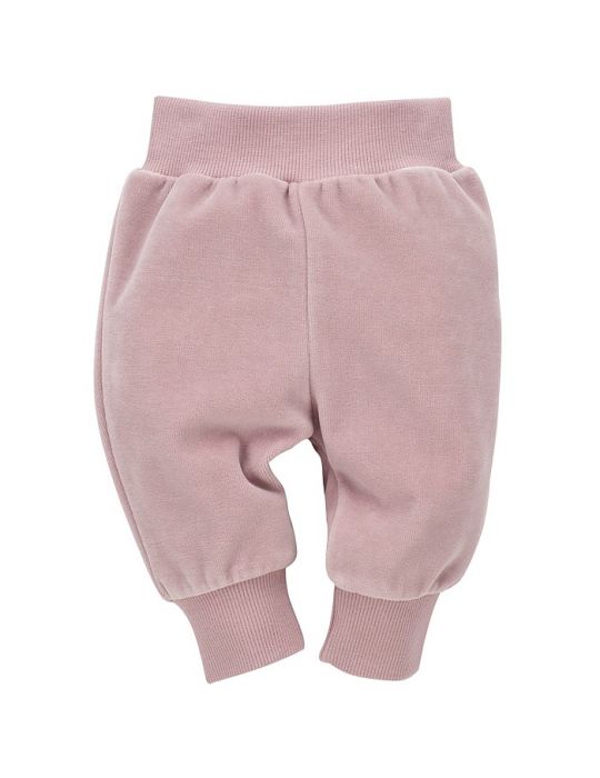 Pinokio Spodnie niemowlęce bawełniane Hello różowe
