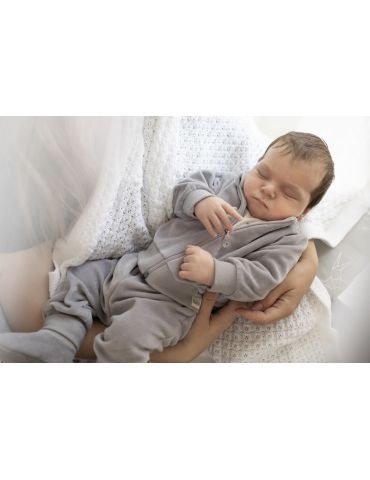 Pinokio Spodnie niemowlęce bawełniane Hello szare