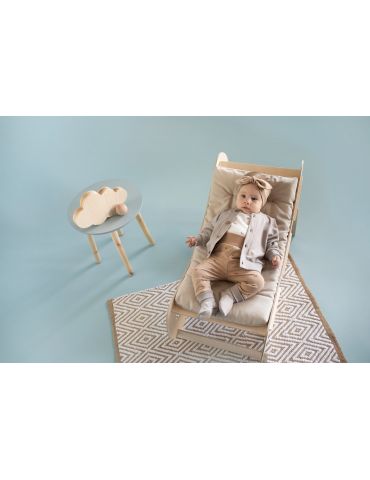 Pinokio Leginsy niemowlęce bawełniane Wooden pony brązowe