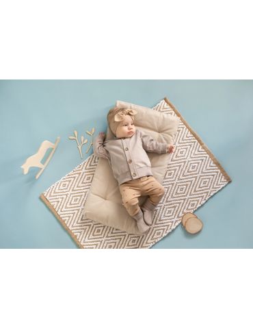 Pinokio Leginsy niemowlęce bawełniane Wooden pony brązowe