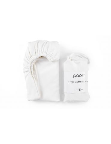 Poofi Prześcieradło do łóżeczka organic 70x140 Śmietanka