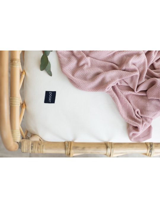Poofi Prześcieradło do łóżeczka organic 70x140 Śmietanka