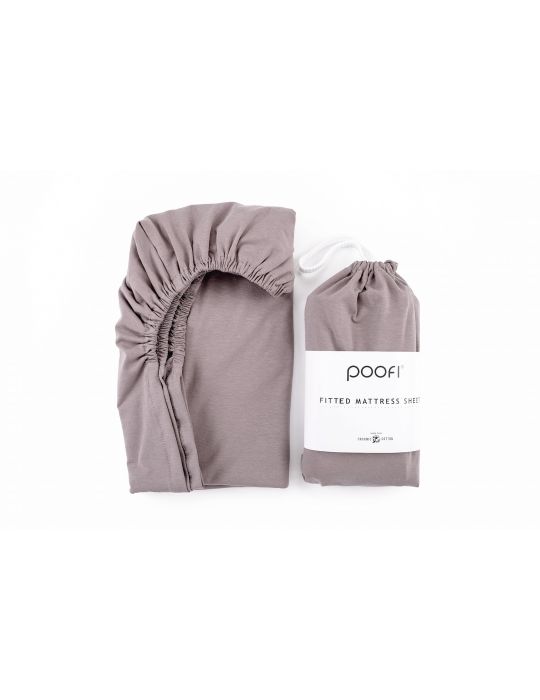 Poofi Prześcieradło do łóżeczka organic 60x120 Lawenda