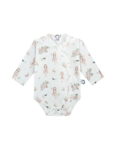 Bonjour Cherie Body niemowlęce rozpinane długi rękaw bawełna organiczna Wróżki