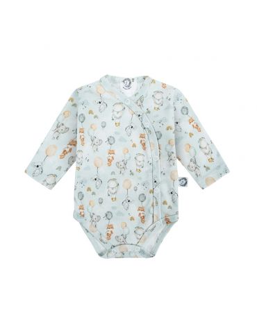 Bonjour Cherie Body niemowlęce rozpinane długi rękaw bawełna organiczna Balony