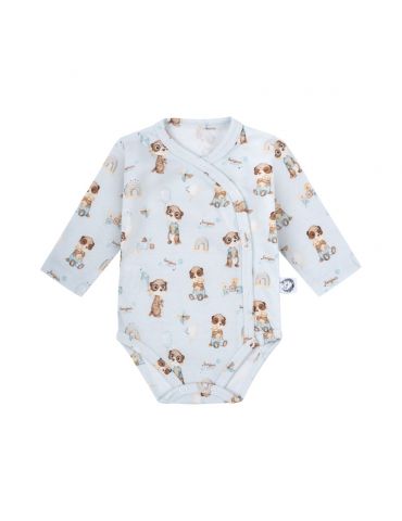 Bonjour Cherie Body niemowlęce rozpinane długi rękaw bawełna organiczna Rayan