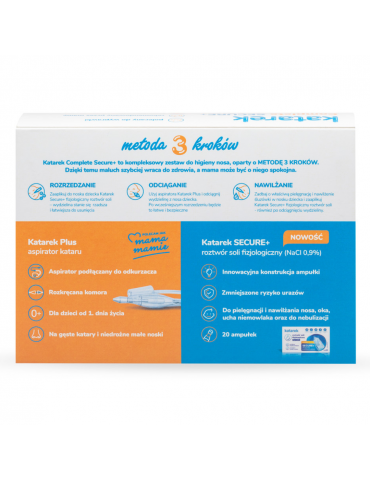 Katarek Aspirator kataru Complete Secure+ z solą fizjologiczną