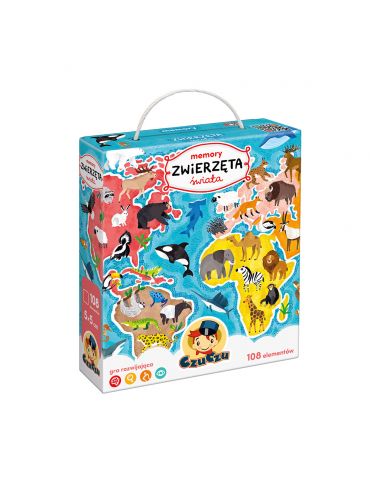 CzuCzu Memory Zwierzęta świata 3+ CzuCzu Memory Zwierzęta świata 3+
