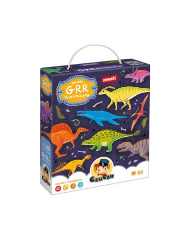 CzuCzu Puzzle Grr dinozaury 4+ CzuCzu Puzzle Grr dinozaury 4+