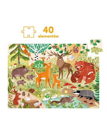 CzuCzu Dzikie puzzle Las 3+ CzuCzu Dzikie puzzle Las 3+