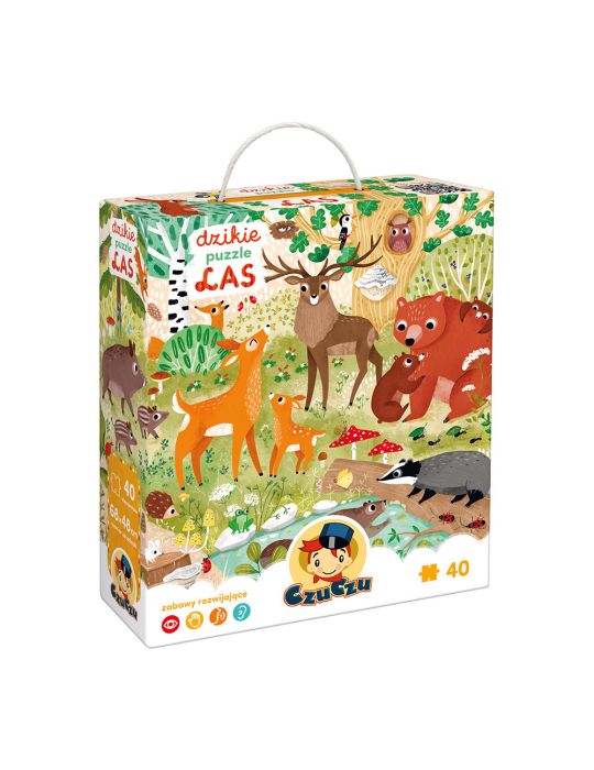 CzuCzu Dzikie puzzle Las 3+