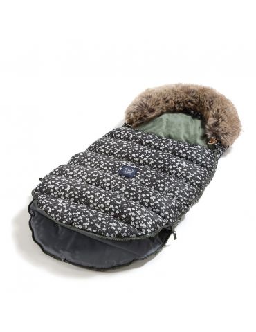 La Millou Śpiworek do wózka Multi Aspen Winterproof Stroller Bag Uni ( Pretty Black - Khaki )