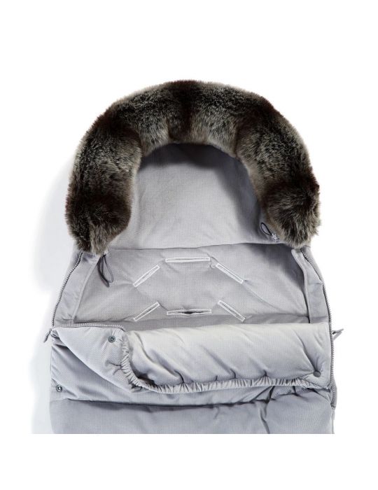 La Millou Śpiworek do wózka Aspen combo Velvet Collection ( Dark Grey )