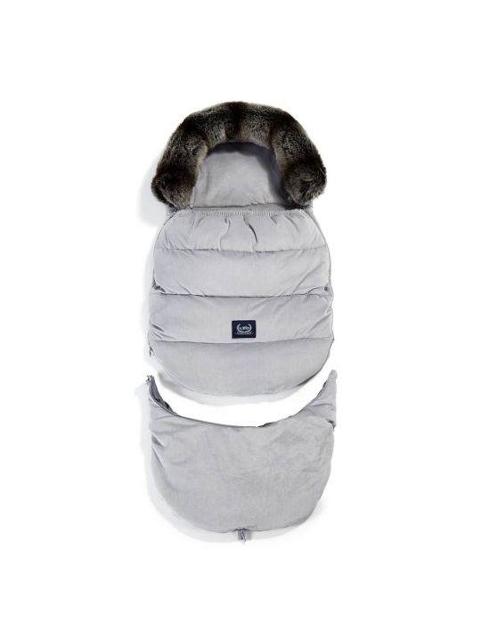 La Millou Śpiworek do wózka Aspen combo Velvet Collection ( Dark Grey )