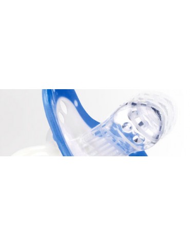 Lovi Smoczek silikonowy dynamiczny 0-3 m Night&Day Boy