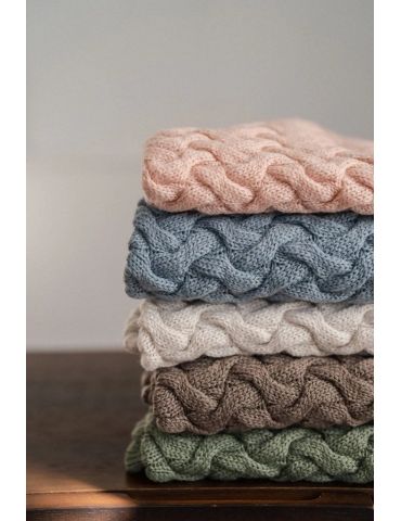 La Millou Kocyk Merino 100% Stoned Blue La Millou Kocyk Merino 100% Stoned Blue