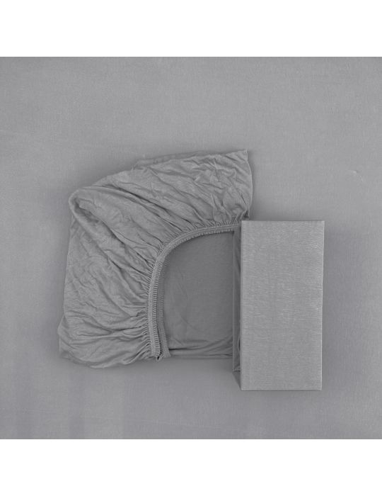 Fiki Miki Prześcieradło bambusowe 90x40 szare