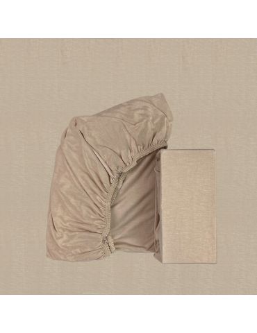 Fiki Miki Prześcieradło bambusowe 35x75 beżowe