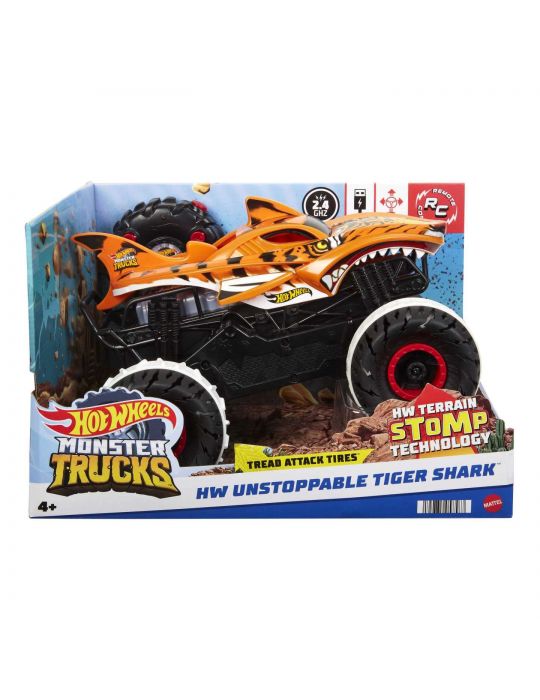 Hot Wheels Monster Truck R/C Niepowstrzymany Tiger Shark