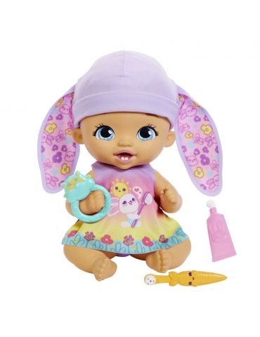 Mattel My Garden Baby Bobasek Myjemy ząbki króliczek fioletowa