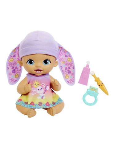 Mattel My Garden Baby Bobasek Myjemy ząbki króliczek fioletowa