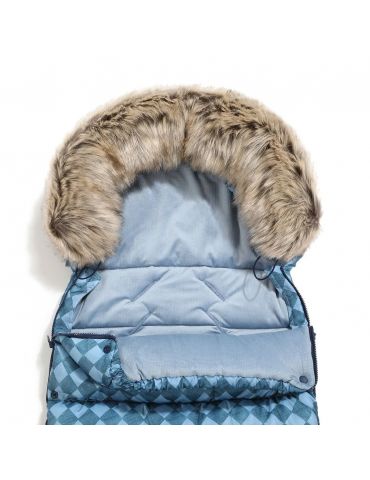 La Millou Śpiworek do wózka Aspen Winterproof Stroller Bag Uni ( Prince Chessboard - Wind Blue )